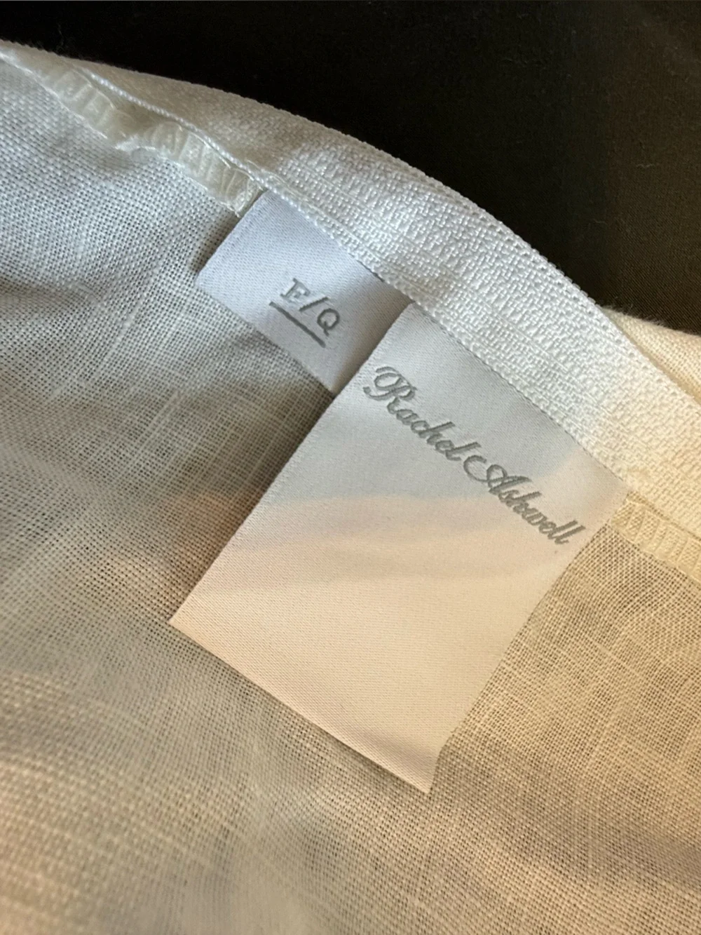 Rachel Ashwell Shabby Chic Couture Cluny Lace White Linen Duvet Cover Crochet